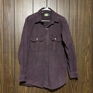 Cabela's Outdoor Burgundy Button Down Top L Tall